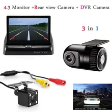Auto Rearview mirror with Car DVR Camera Dashcam Hidden Car DVR Recorder car Rear view camera Radar Parking 2 camera For Car