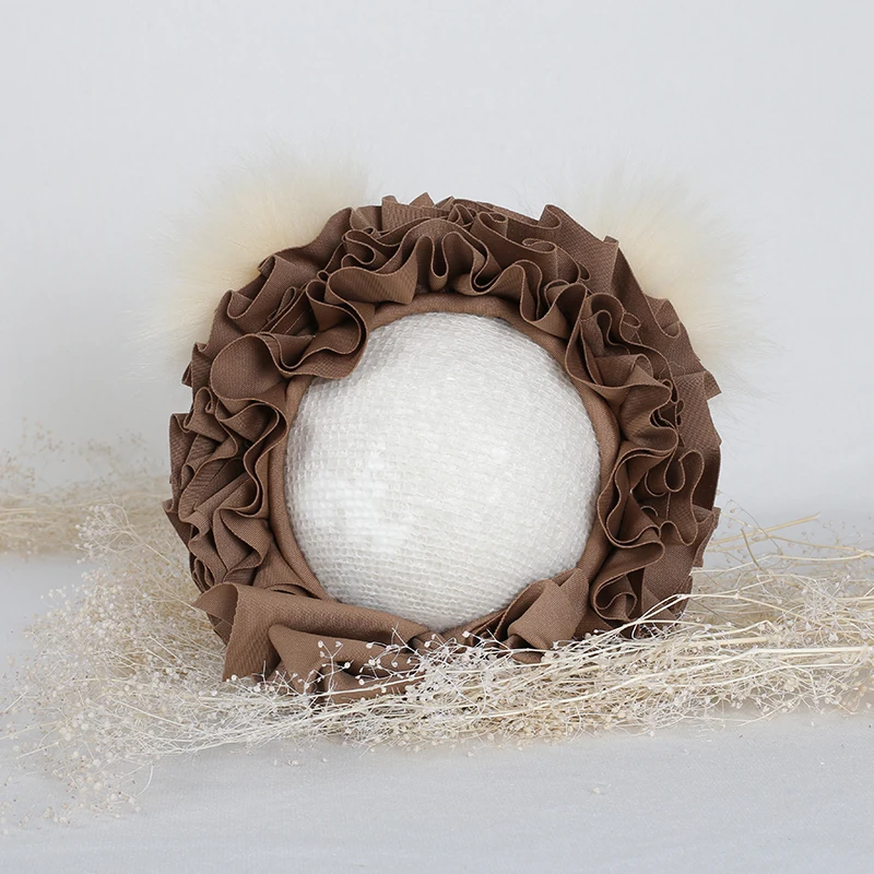

Newborn Bonnet Photography Props Handmade Baby Boy Hat Newborn Bonnet Animal Pattern Sitter Hat Photo Props Baby Birthday Gift