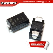 100 шт. M4 1N4004 диод поверхностного монтажа 1A 400V IN4004 с выпрямительным диодом