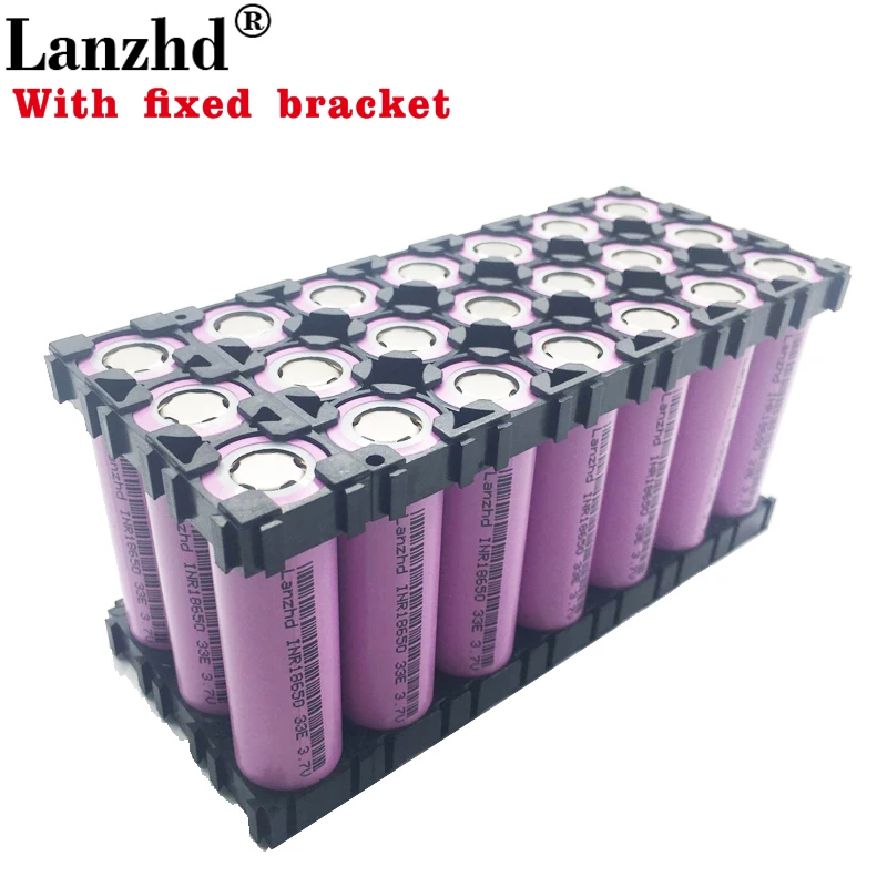 

8-30PCS 18650 with fixed bracket Batteries 3.7V Li ion 3300mAh 30A 18650VTC7 INR18650 battery 18650 Holder and Splicing Bracket