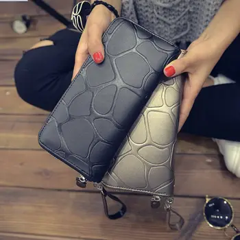 

2019 PU Leather Women Classic Long Style Wallet Large Capacity Purse Fashion Coin Purse Money Handbag Card Holder