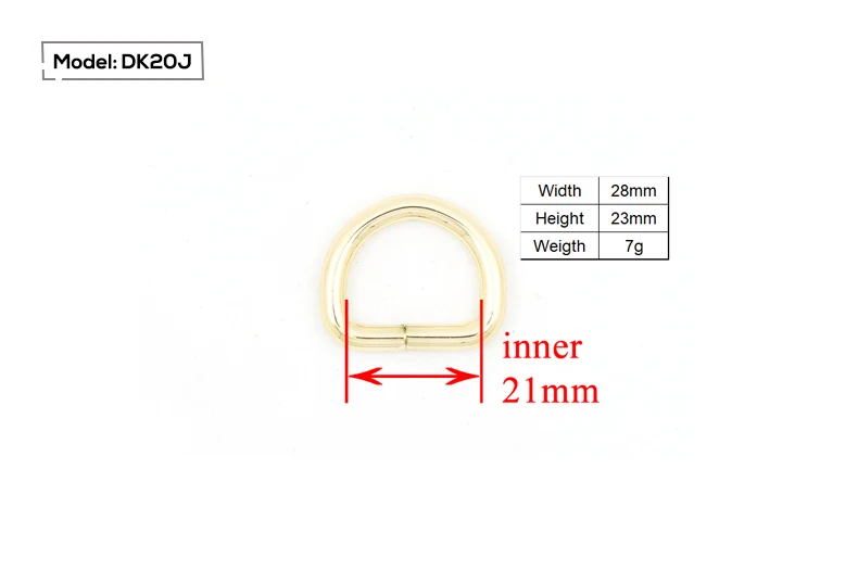 D-образное кольцо, несварная кнопка для 20 мм, швейная альпинистская сумка, сделай сам, собачьи аксессуары для воротника, покрытая d-образной пряжкой, 6 цветов
