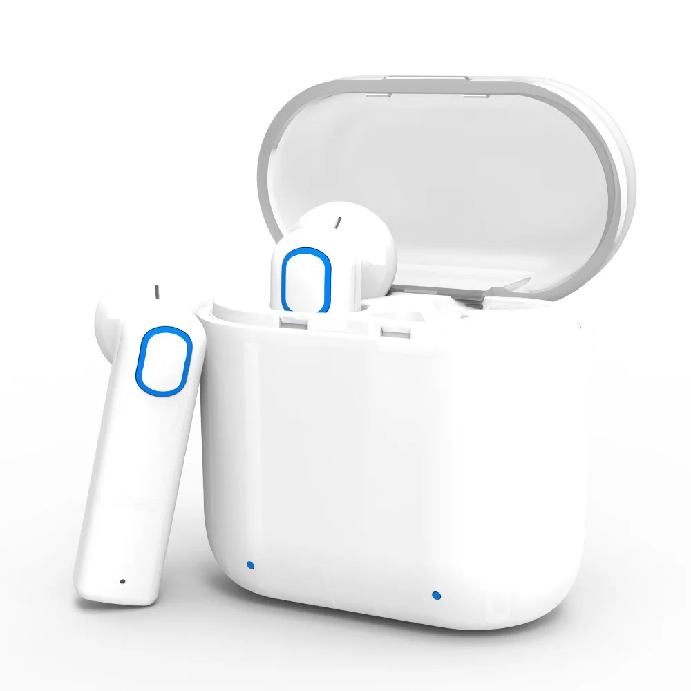 In-Ear Tws Bluetooth Earphone Earbuds wireless headset With Mic For All Smart Phone with charging box PK i10 i7s