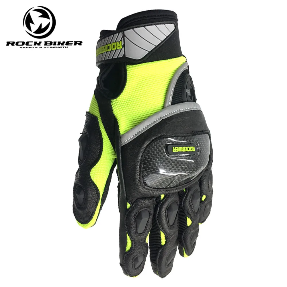 

Rock Biker Street bike Racing Motorcycle Gloves Summer Full Finger Gloves Guantes Para Moto 02665 Phone Touch Motocross Gloves
