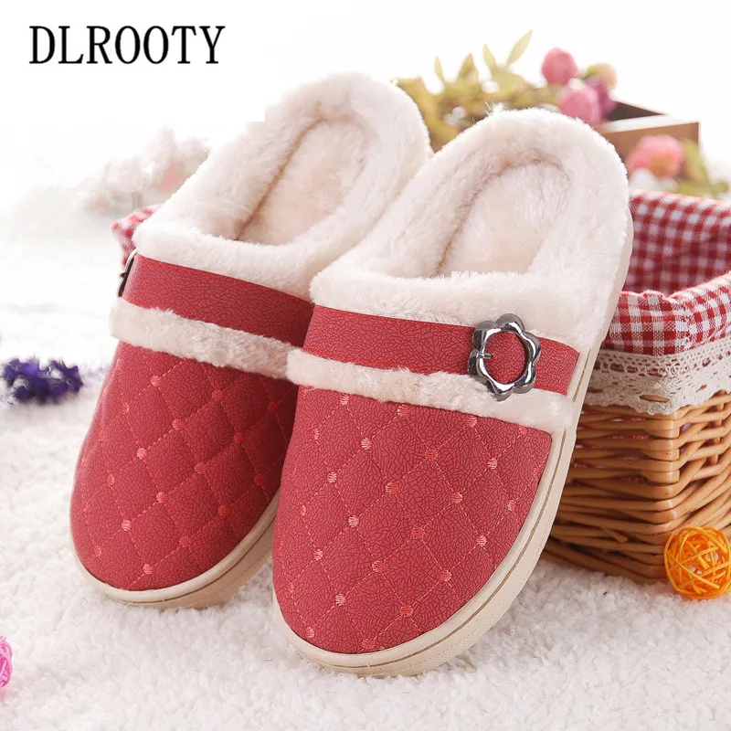 

Women Slippers Indoor Flip Flops 2018 New Autumn Winter Warm Fashion Platform Silent Non-slip Shoes Woman Slides Flat Casual