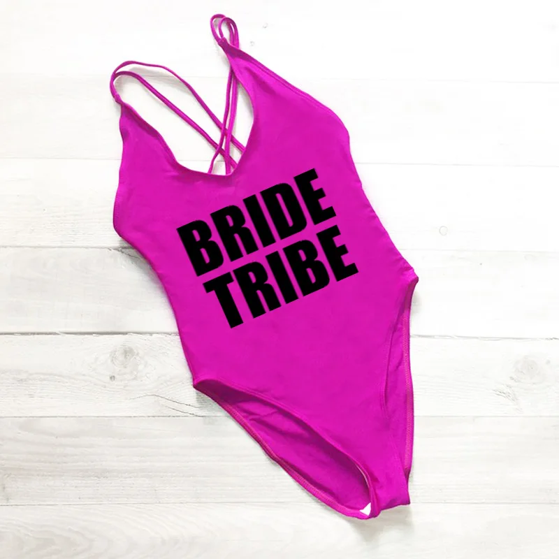 bride tribe swimsuit plus size