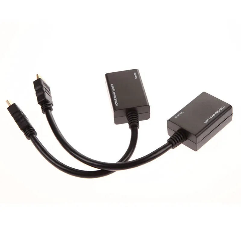 2 шт./компл. HDMI через RJ45 CAT5e CAT6 кабель LAN Ethernet балун расширитель ретранслятор 1080p 3D 30