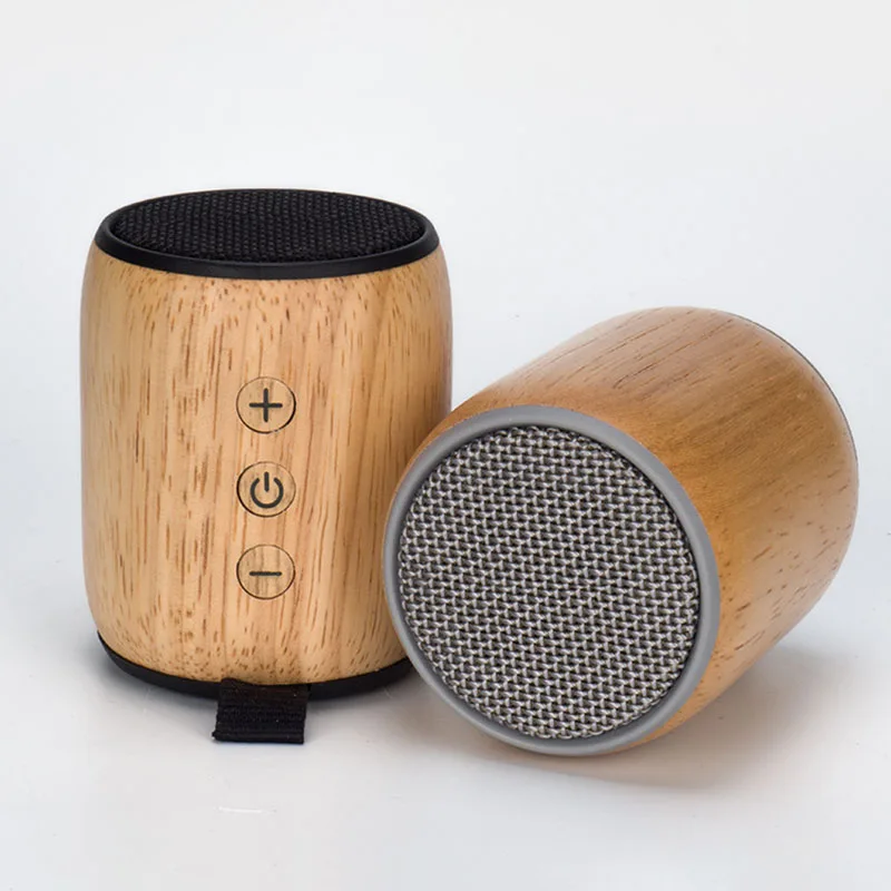 

2018 New Oak Bluetooth Speaker 3W High Power TF Card Small Audio Subwoofer Wooden Speaker 450mAh Battery Capacity