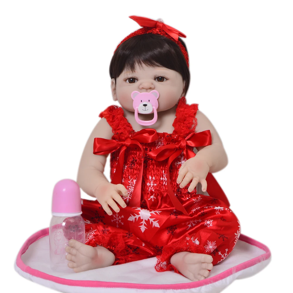 

Wholesale Reborn Dolls Babies Full Silicone Vinyl Body Lifelike Princess Toys Cute Girl Playmates Birthday Gifts