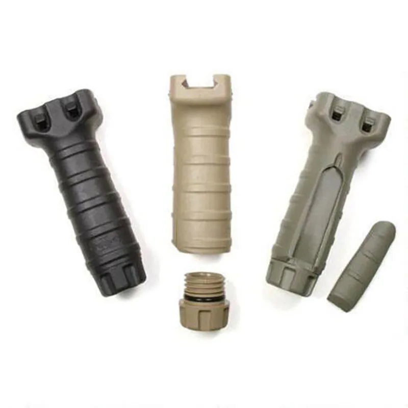 

Tactical Airsoft TD RIS Grip Universal Toy Accessories Plastic Vertical Handgrip Tan and black