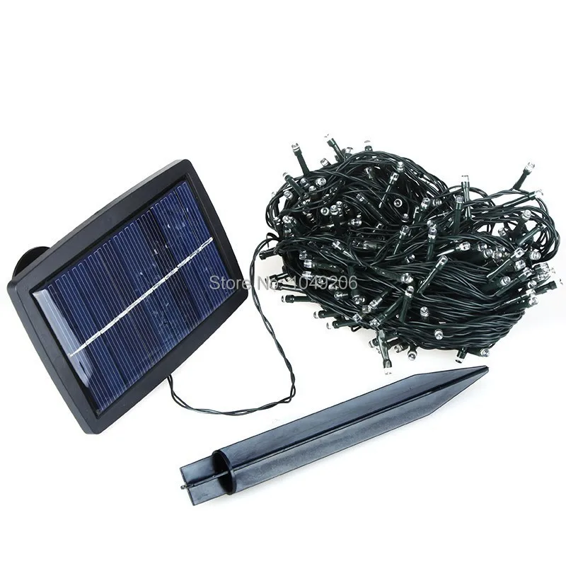 

300 LEDs 30.5m LED Solar String Lights Christmas Wedding Party Garden Tree Decoration Fairy Strips White lighting Free Shipping