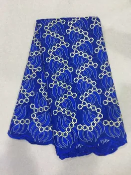 

Blue High Quality Swiss Voile Laces Switzerland Emboridery Cotton African Dry Cotton Lace Fabric 2019 Nigerian Voile Lace 13FS16
