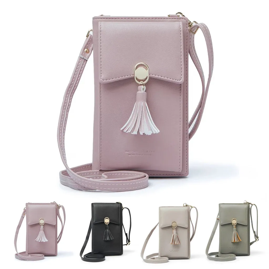 

Simple Fashion Ladies Shoulderbag Women Large Capacity Multi-function Single-shoulder Tassel Crossbody Bag Wallet bolsos mujer