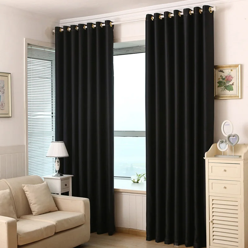 Minimalist Dark Curtains For Living Room 