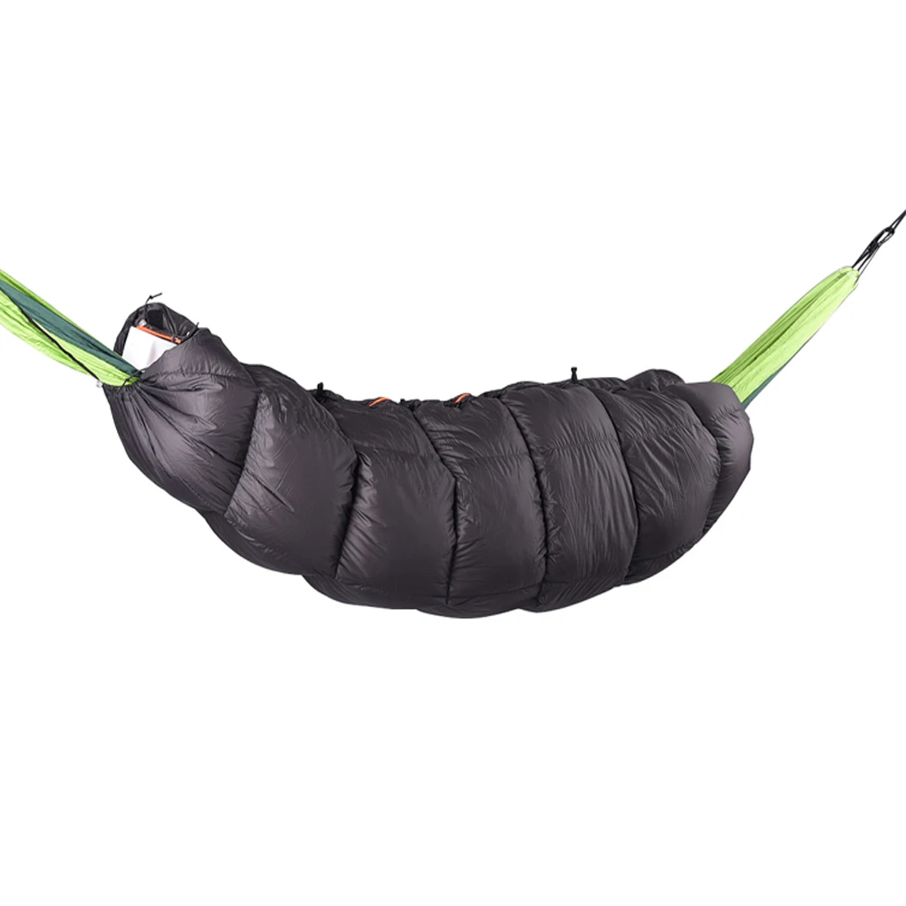 

Outdoor Padded Down Hammock Warm Cover White Duck Down Warm Hammock Sleeping Bag Windproof Warm Hammock Cover Double Zipper