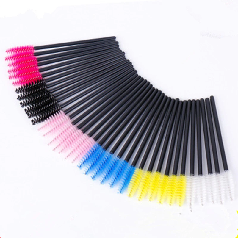 

1pc / 50pcs Hollow Pipe Professional Eyelashes Eyelash Disposable brushes Mascara Wands Applicator Makeup brush drop shipping