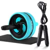 Roller&Jump Rope No Noise Abdominal Wheel Ab Roller with Mat  For Exercise Fitness Equipment Accessories Body Building 1