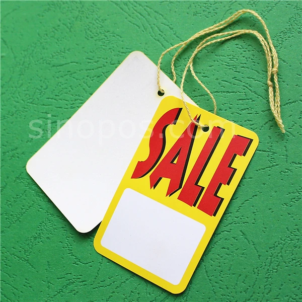 1000Piece Price Tags With String Attached Small Paper Price Labels Clothing  For Pricing Jewelry Yard Sale - AliExpress