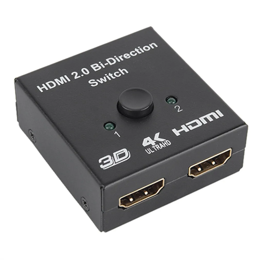 Двухнаправленный Переключатель HDMI 2x1 или 1x2 Splitter селектор 3D 4 K HDCP 2,2