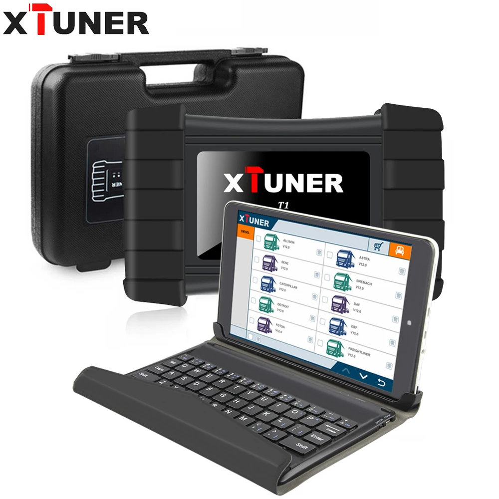 

Original XTUNER T1 Heavy Duty Truck Auto Intelligent Diagnostic Tool with WIFI and USB Xtuner T1 with 8 inch WIN10 System tablet