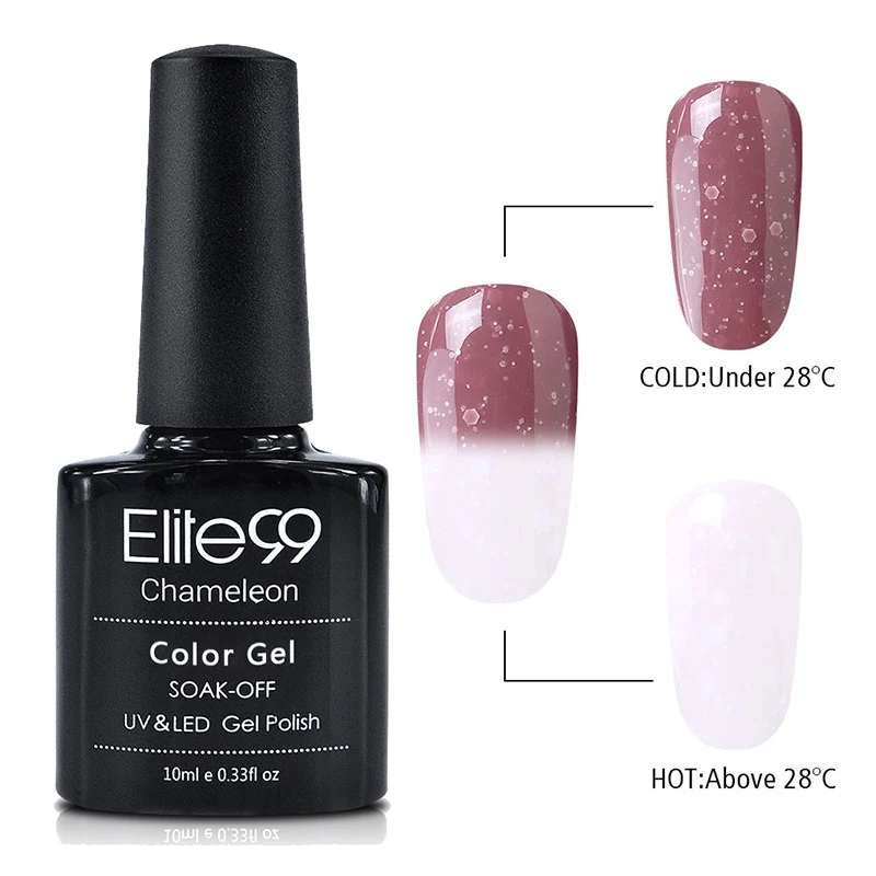 Elite99 сменный Цвет Гель-лак для ногтей, 10 мл, меняющий цвет, лак для ногтей, полуперманентный впитывающий УФ-гель, эмаль - Цвет: XHWB9719