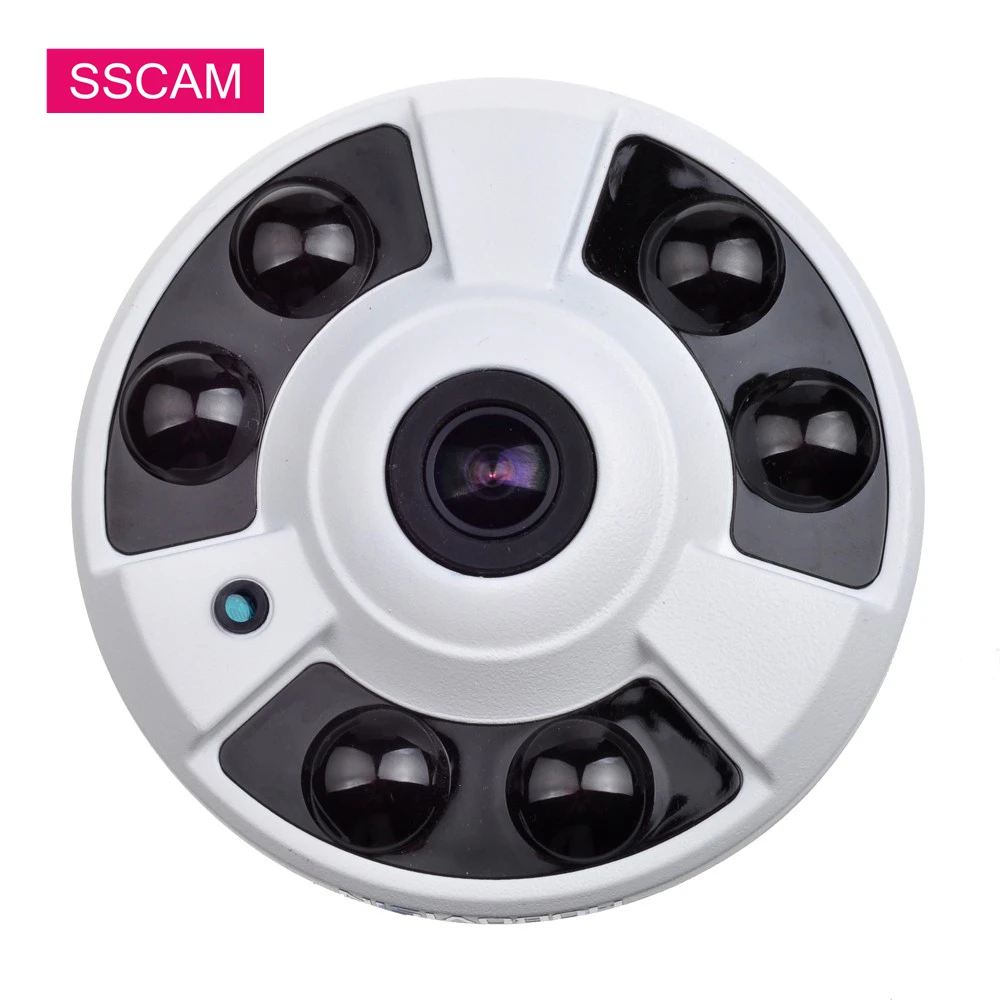  High Resolution 5.0 Megapixel AHD Security CCTV Camera Indoor Wide Angle Fish Eye Infrared Video Su - 32992537090