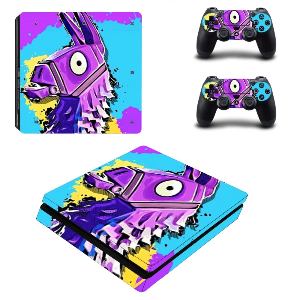 Наклейка для PS4 Slim Skin Виниловая наклейка консоли Playstation 4 и 2 контроллеров Sticker