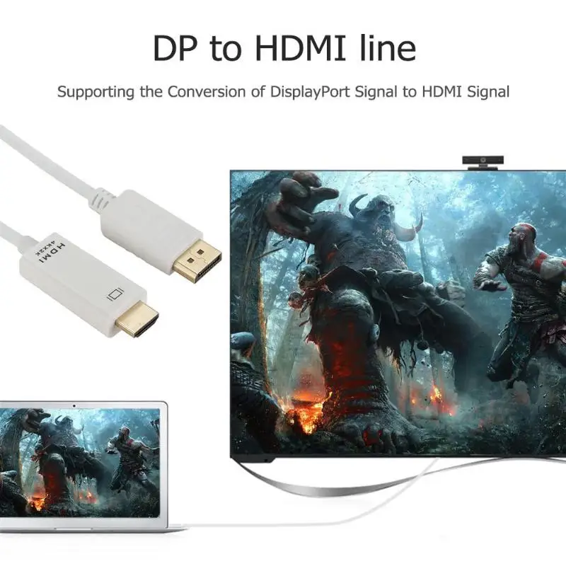 ALLOYSEED 1,8 м Дисплей порт дисплея DP к hdmi-кабель, адаптер конвертер Поддержка 4 K* 2 K для проектор HDTV монитор ПК ноутбук