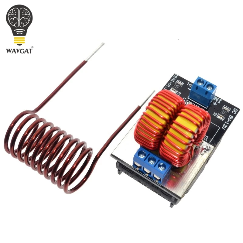 

WAVGAT 5-12V ZVS Low Voltage Induction Heating Power Supply Module induction heating power supply with Coil