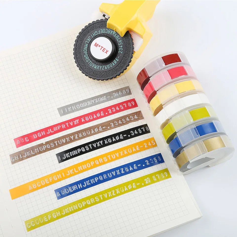 dymo black embossing tape