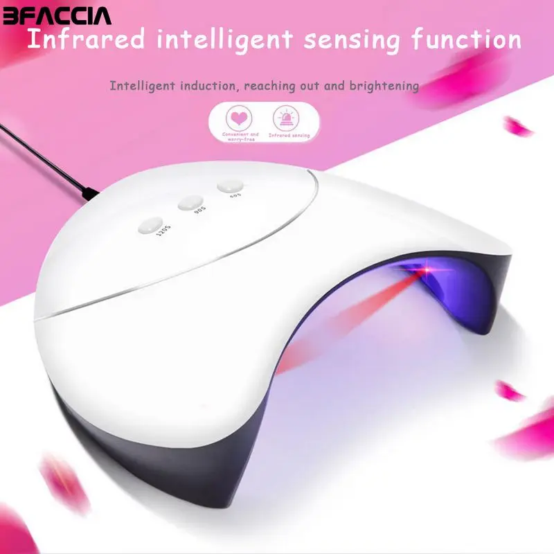 

Bfaccia 36W UV Lamp LED Lamps Nail Dryer Double Power 12 LED Nail Lamps For Nail UV Gels Polish USB Charge Nail Art Tools