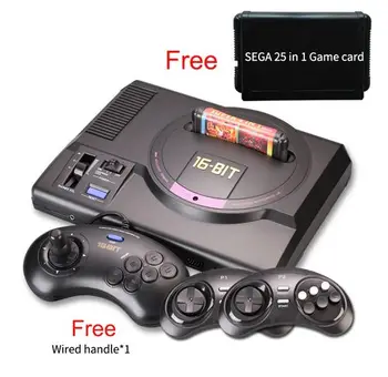 

HDMI 16 bit Game Console SEGA MEGA DRIVE 1 Genesis High definition HDMI TV Out with 2.4G wireless controlle cartridge 18 IN 1