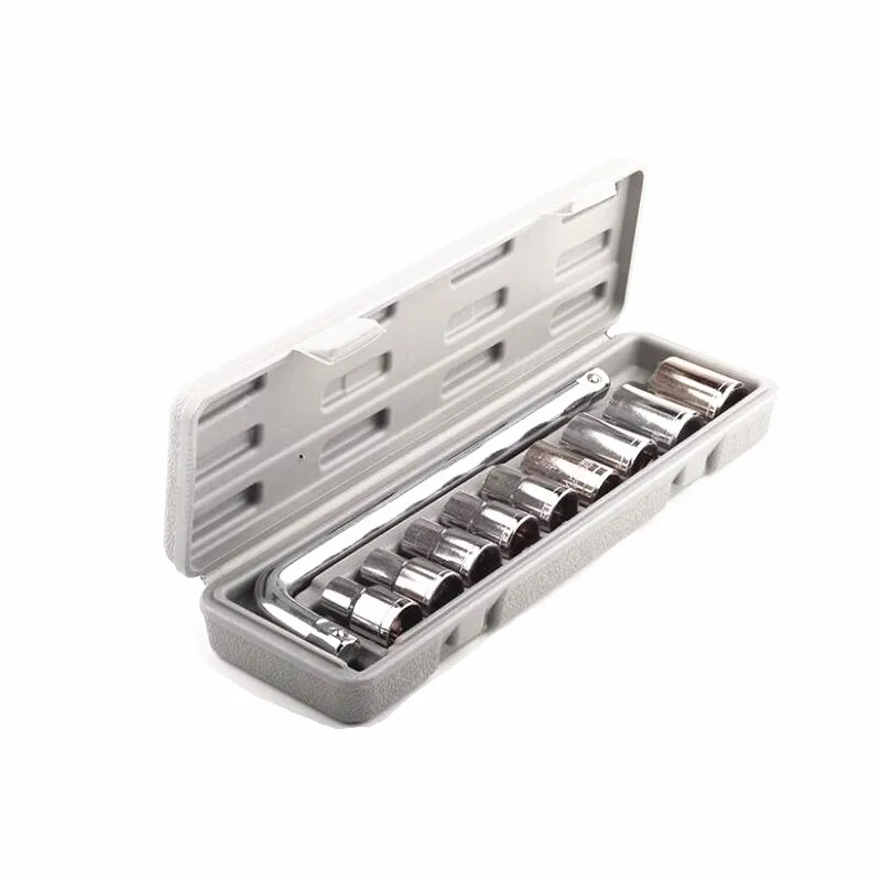 10pcs Automobile Repair Tool Box Precision Sleeve Wrench Instrucment