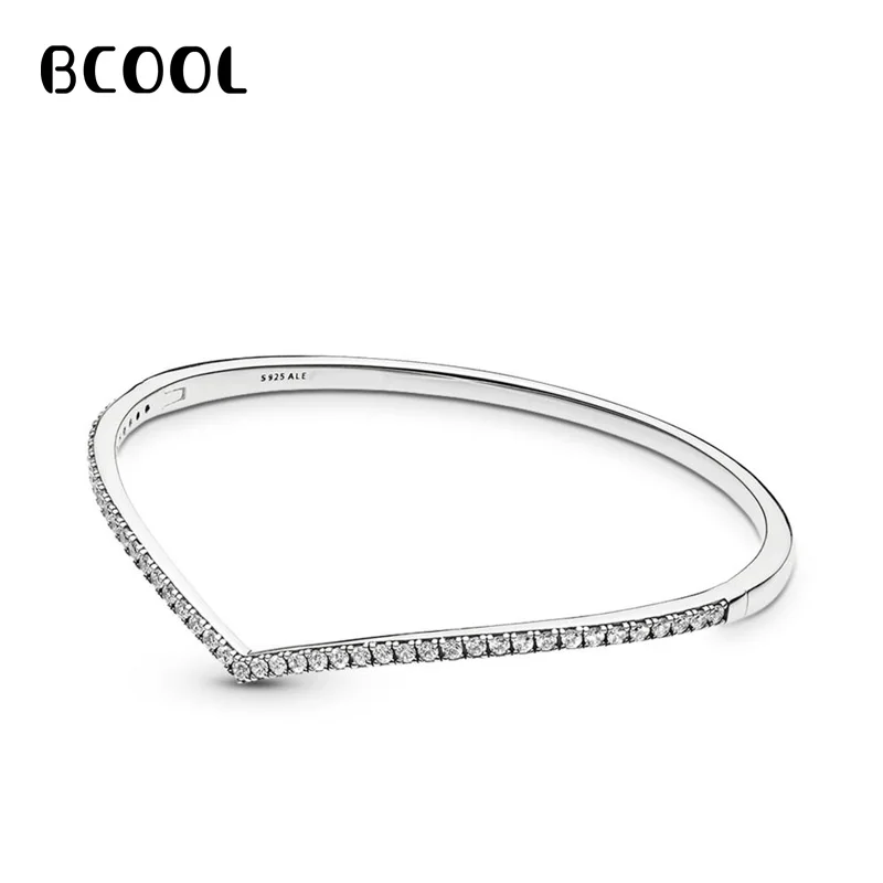 

BCOOL DIY Jewelry Female Charm Fashion Silver 925 Original Bracelet, New Wish Flashing Bracelet Jewelry Gift