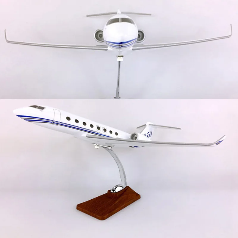 

40CM Aircraft or Plain Model Toy G650 Gulf Flow Aircraft Model 1 / 133 Ratio Die-cast Plastic Alloy Aircraft Home Decoration