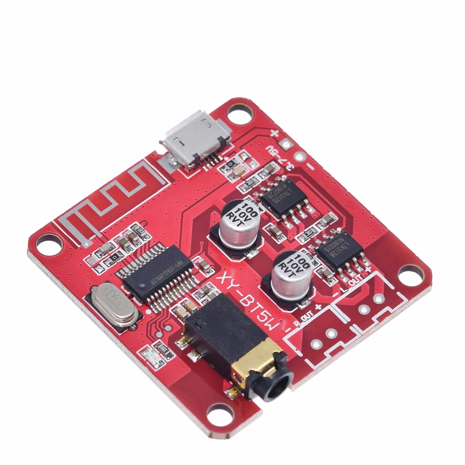 XY BT5W DC 3 7 ~ 5V Bluetooth 5 0 аудиоприемник 5w + Плата стереоусилителя мощности|Интегральные