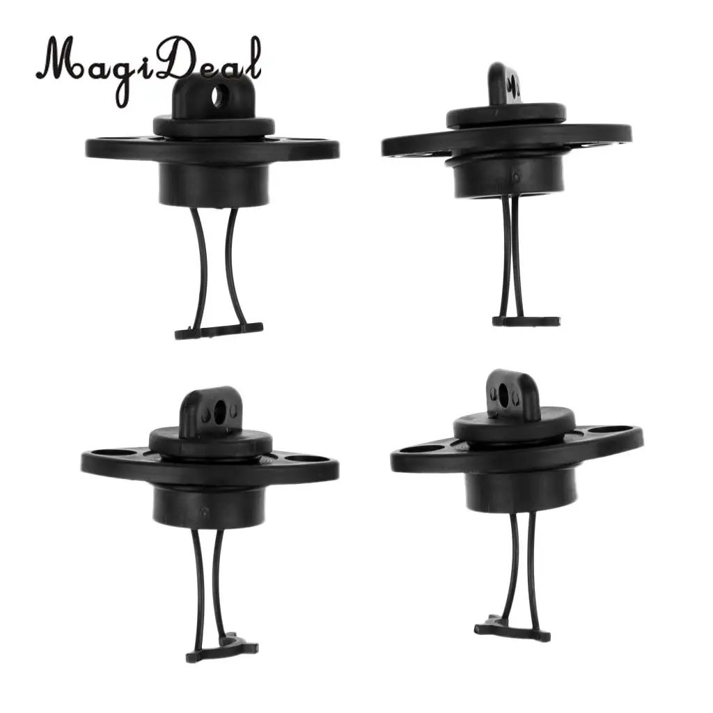 MagiDeal 4 x Plastic Universal Hull Drain Plug Kit Replacements for Kayak Canoes Boat Dinghy Marine Yacht Fishing