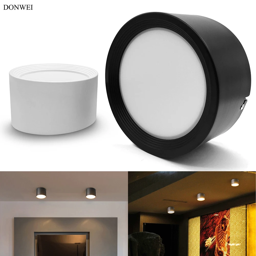 

DONWEI Indoor Decor LED Ceiling Light Round Surface Mounted Ceiling Lamp for Home Living room Hallway 7W 12W 18W 24W