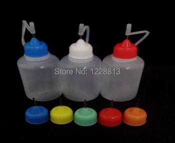 

500pcs Plastic Empty Metal Needle Bottles LDPE 15ml Plastic Bottle