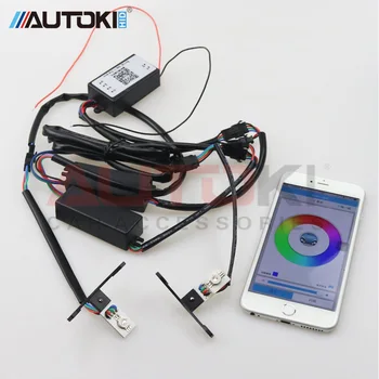 

Autoki High Quality New Led Devil Eye Demon Eye RGBW Color Change by Celphone APP for HID Xenon Projector Lens
