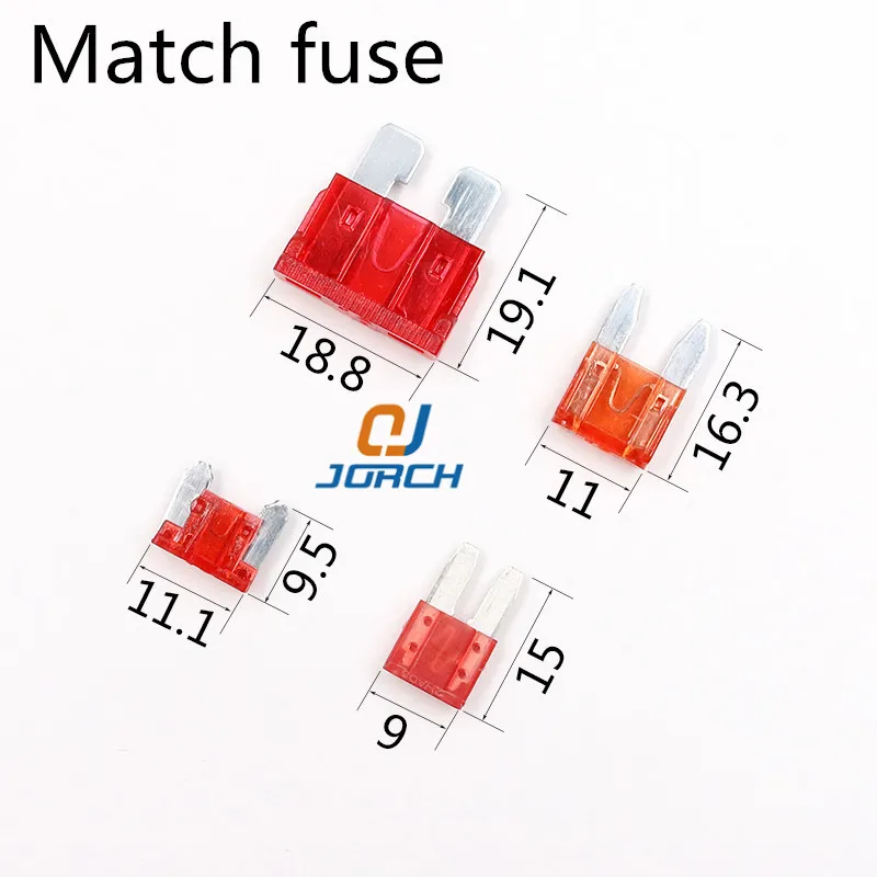 Car Fuse Holder M/S/Mini ATM Auto Fuse Adapter Tap Dual Circuit Adapter Holder for Car Auto Truck with Blade Fuse