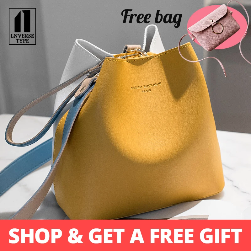 

Fashion PU Leather Women Composite bags women's handbag Shoulder lady's messenger bag luxury Designer crossbody Bucket handbags