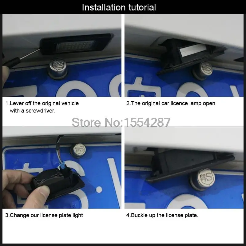 2x Car Styling Canbus Auto Light LED License Plate Light Tail Light fit for VW MK5 GTI Golf7 2x Car Styling Canbus Auto Light LED License Plate Light Tail Light fit for VW MK5 GTI Golf7