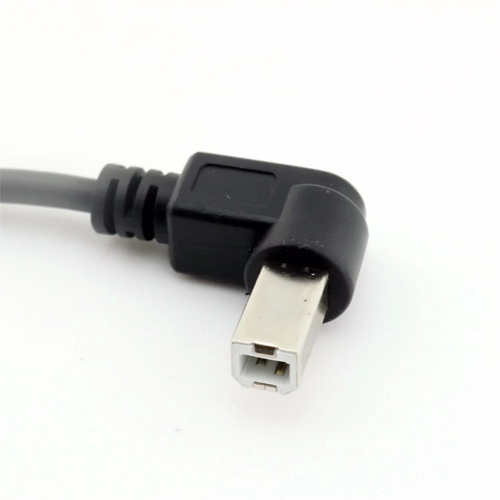 5x USB 2,0 B мужской 90 градусов под прямым углом к USB 2,0 B гнездо панель принтера крепление соединительного кабеля 30 см/50 см