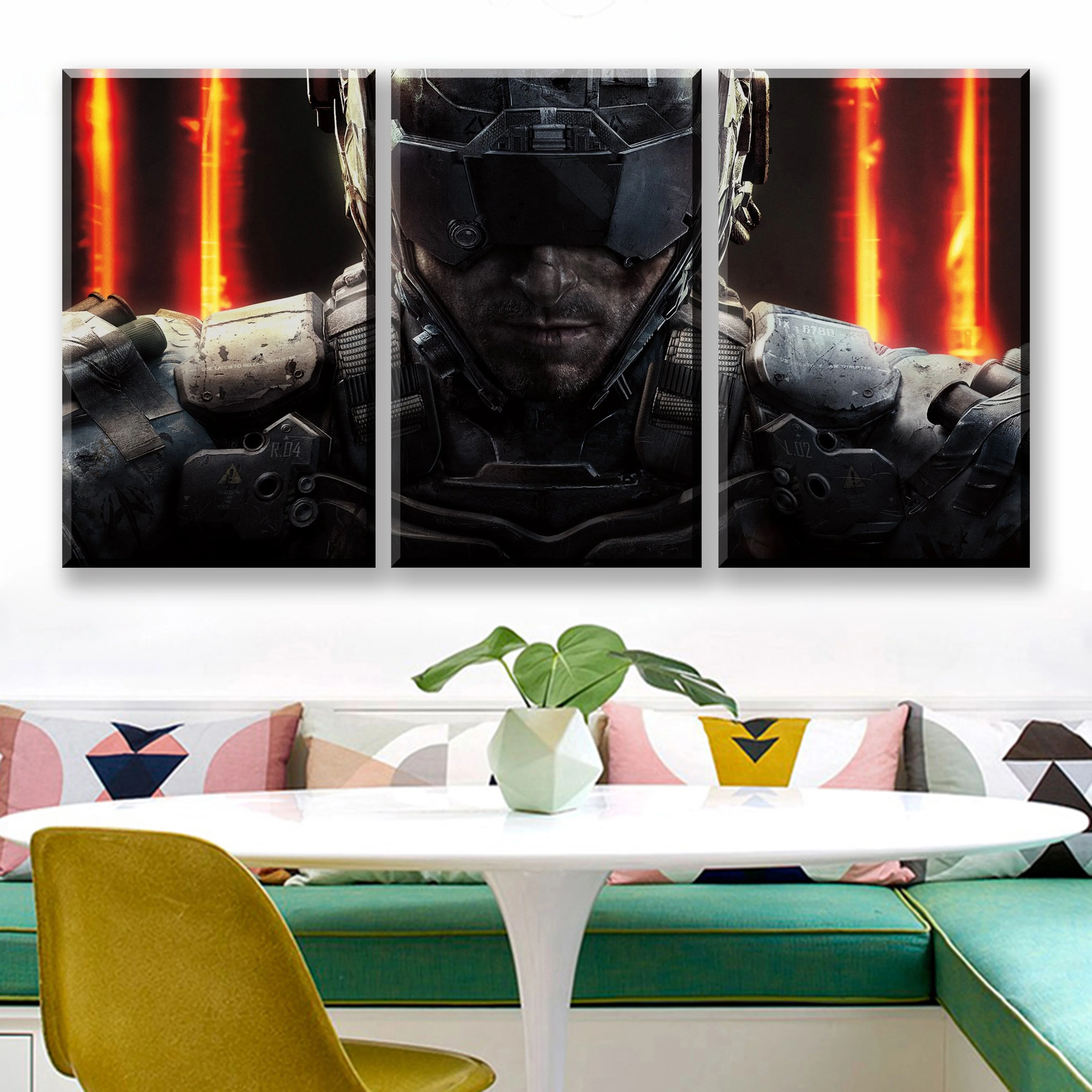 

Canvas HD Print Painting Wall Art 3 Pieces Black Ops 4 Call Duty Game Pictures Modular Abstract Poster Modular Living Room Decor