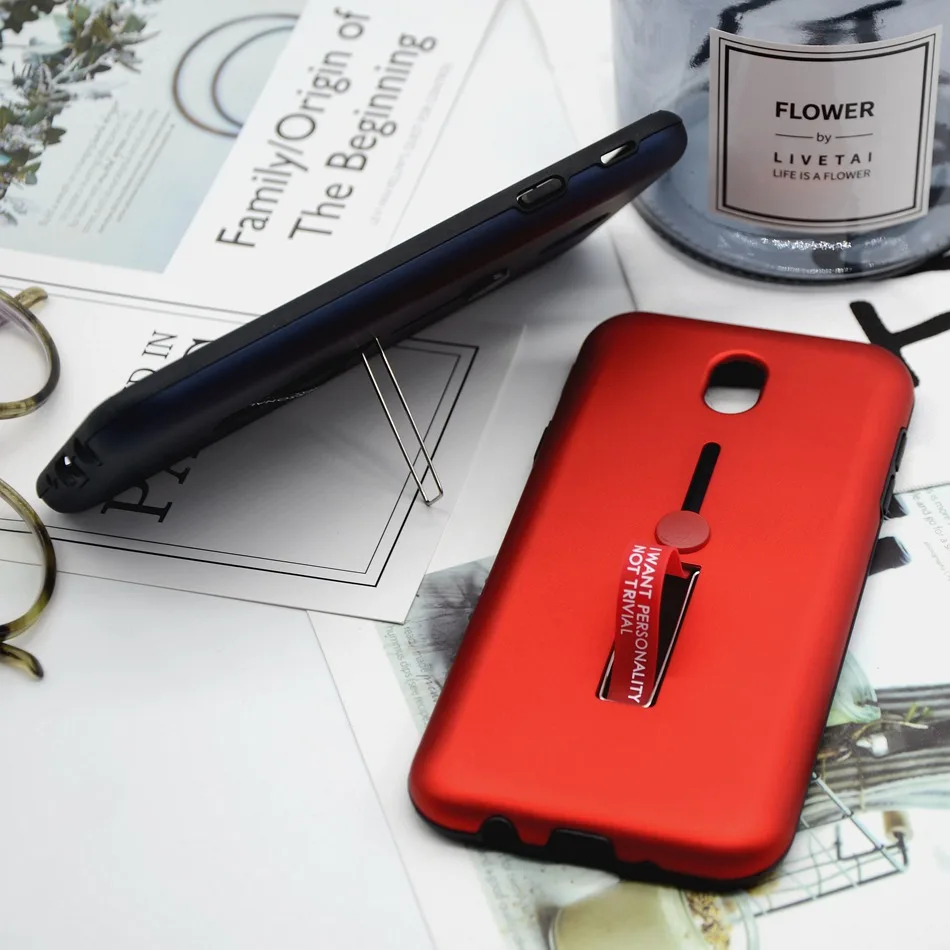 

Fashion Kickstand Case For Samsung J5 J7 J3 2017 Case Finger Loop Strap Cover For Samsung Galaxy J530 J730 J330 Shockproof Cases