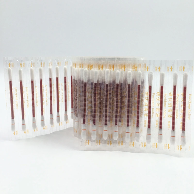 Buy 30PCs/ Pack Povidone Iodine Swab Disinfect Cotton