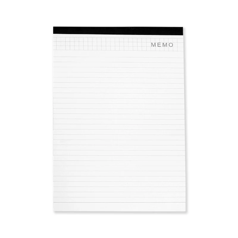 А4, белый, узкий блокнот для письма с линейкой, бумага для заметок с горизонтальной линией, для офиса, дома, школы, 30 листов