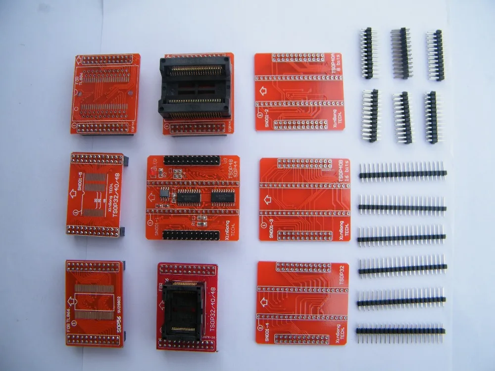Free Shipping 9pcs V3 adapters for MiniPro TL866CS&TL866A&TL866II USB Universal Bios Programmer TSOP32/40/48/40A/40B SOP56/44 Free Shipping 9pcs V3 adapters for MiniPro TL866CS&TL866A&TL866II USB Universal Bios Programmer TSOP32/40/48/40A/40B SOP56/44
