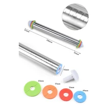 Нержавеющая сталь Скалки с регулируемым Толщина кольца пластика и силикона выпечки коврик для мучных изделий домашняя выпечка набор инструментов